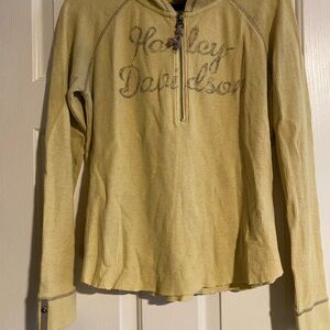 Harley-Davidson Women's Tan Cowl Neck Sweater